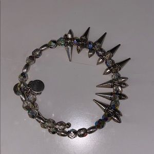 Sliver studded Alex and Ani